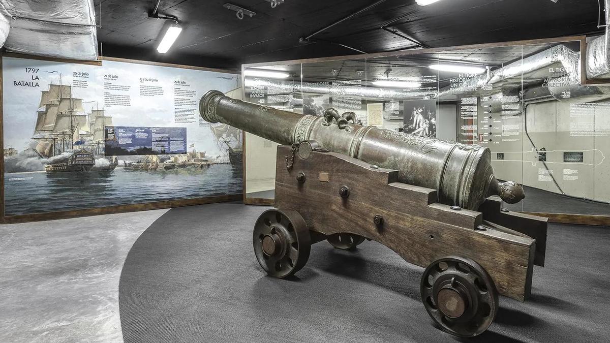 Cañon El Tigre en el Centro de Interpretación Castillo de San Cristóbal.