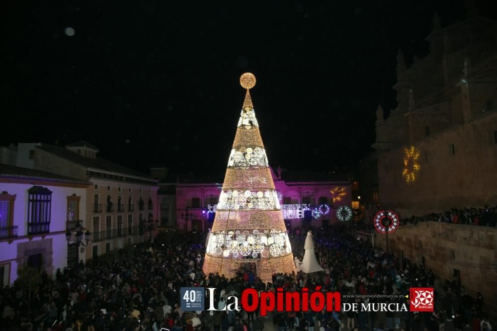 Encendido de luces de Navidad en Lorca