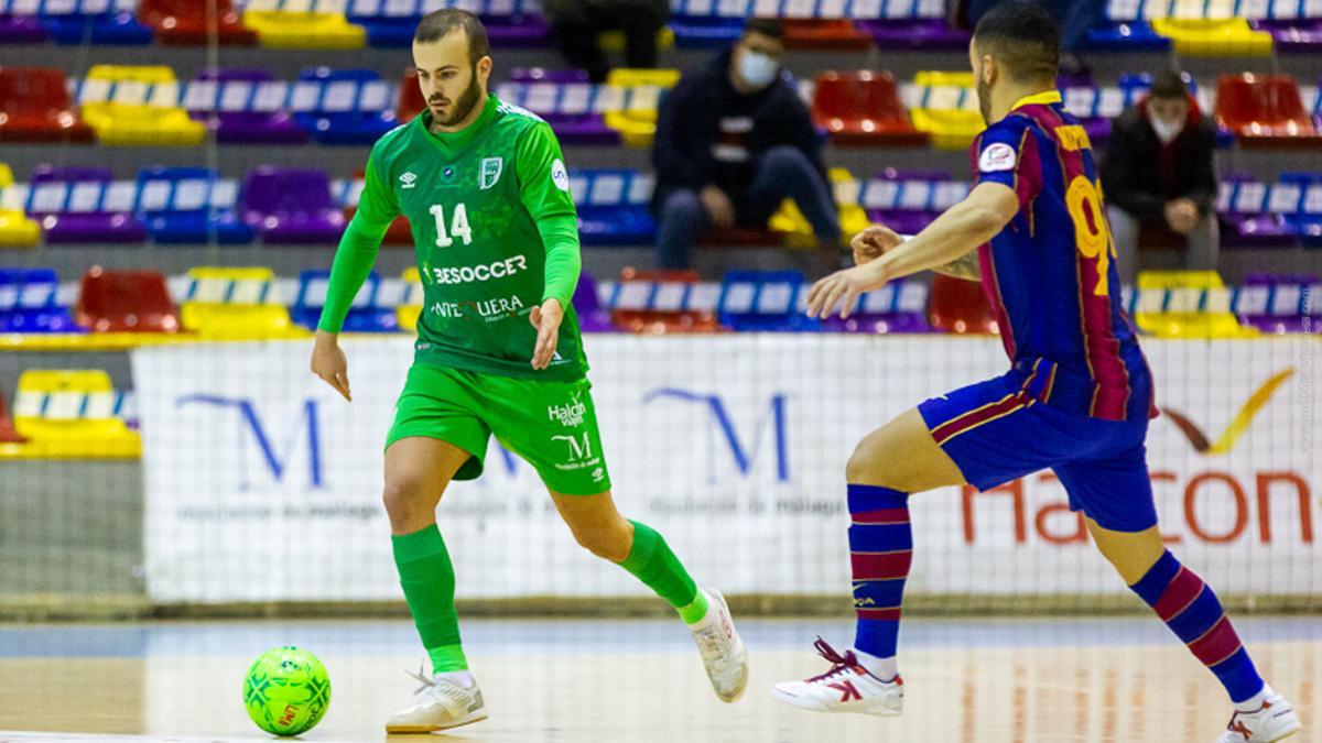 Javi Amorós en el partido ante el Barça