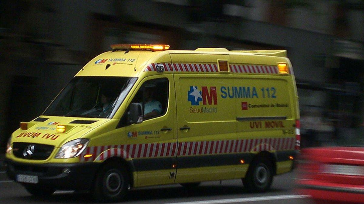 Una ambulancia del Servicio de Urgencias Médicas (SUMMA) 112 de Madrid.