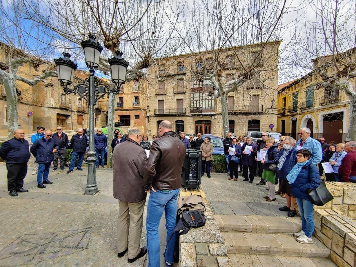 Concentración de la revuelta de la España Vaciada en Daroca.