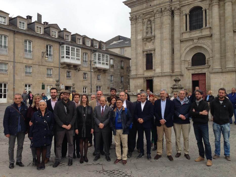 Los alcaldes de Oviedo, Lugo y Santiago reivindican el Camino Primitivo