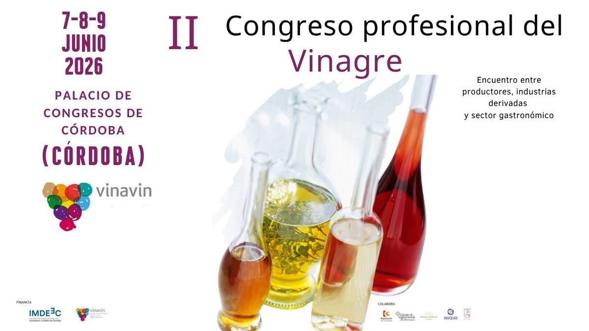 Cartel del segundo Congreso Profesional de Vinagres.