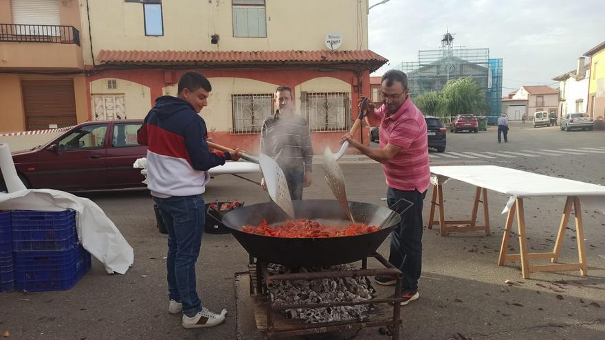 Pimentada popular en San Cristóbal de Entreviñas