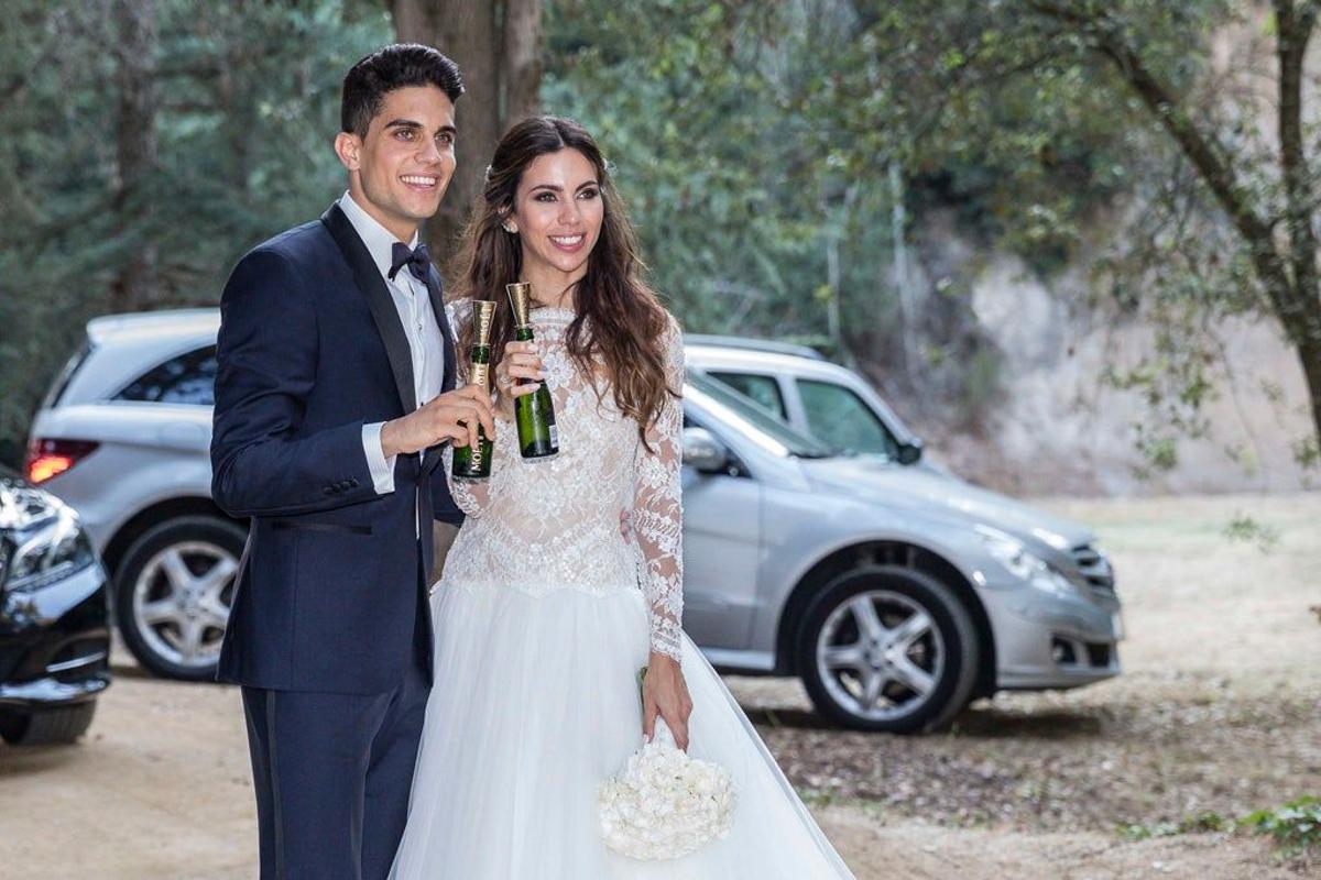 Así ha sido la boda de Marc Bartra y Melissa Jiménez