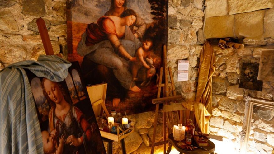 El Castillo de la Concepción ya luce preparado para acoger estas actividades en torno a Leonardo Da Vinci.