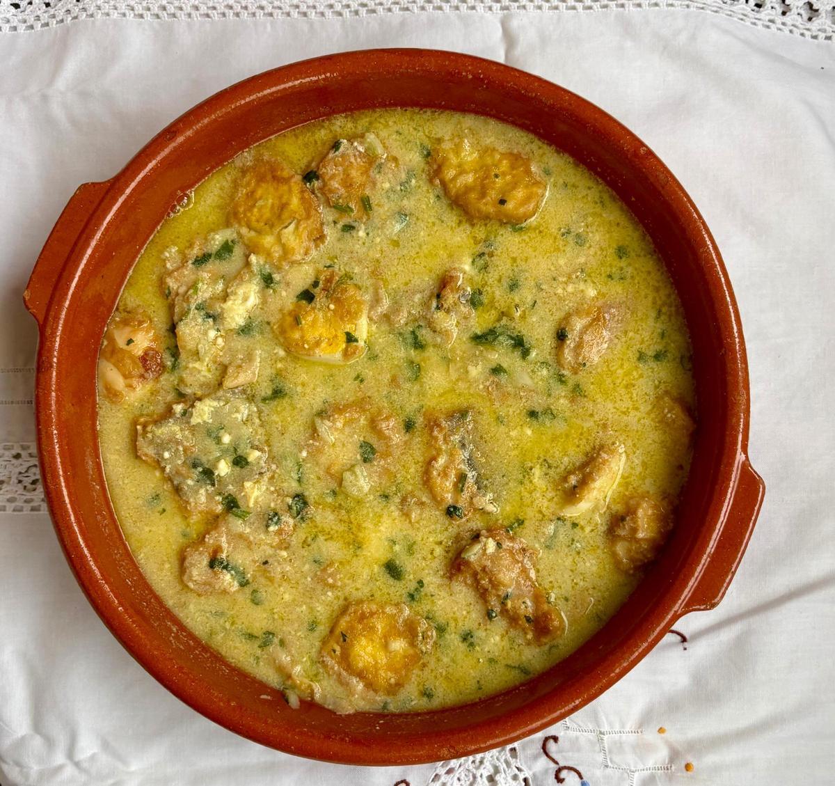 Una imagen del bacalao desalado de Malpartida de Plasencia.