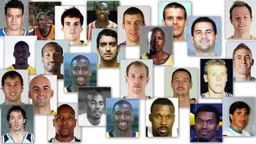 Veinticinco jugadores históricos del CB Gran Canaria.