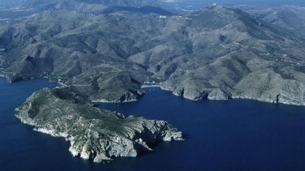 Imatge aèria del Cap de Creus.