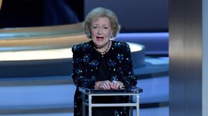 Betty White, durante la gala de los Emmy de 2018. 