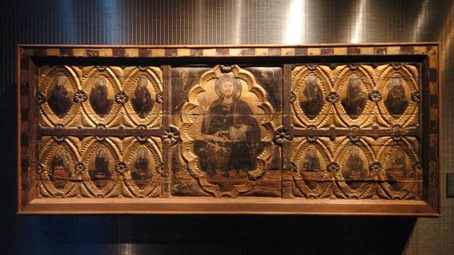 Frontal del Salvador de Berbegal, uno de los pocos ejemplares del llamado 'arte del 1200'.