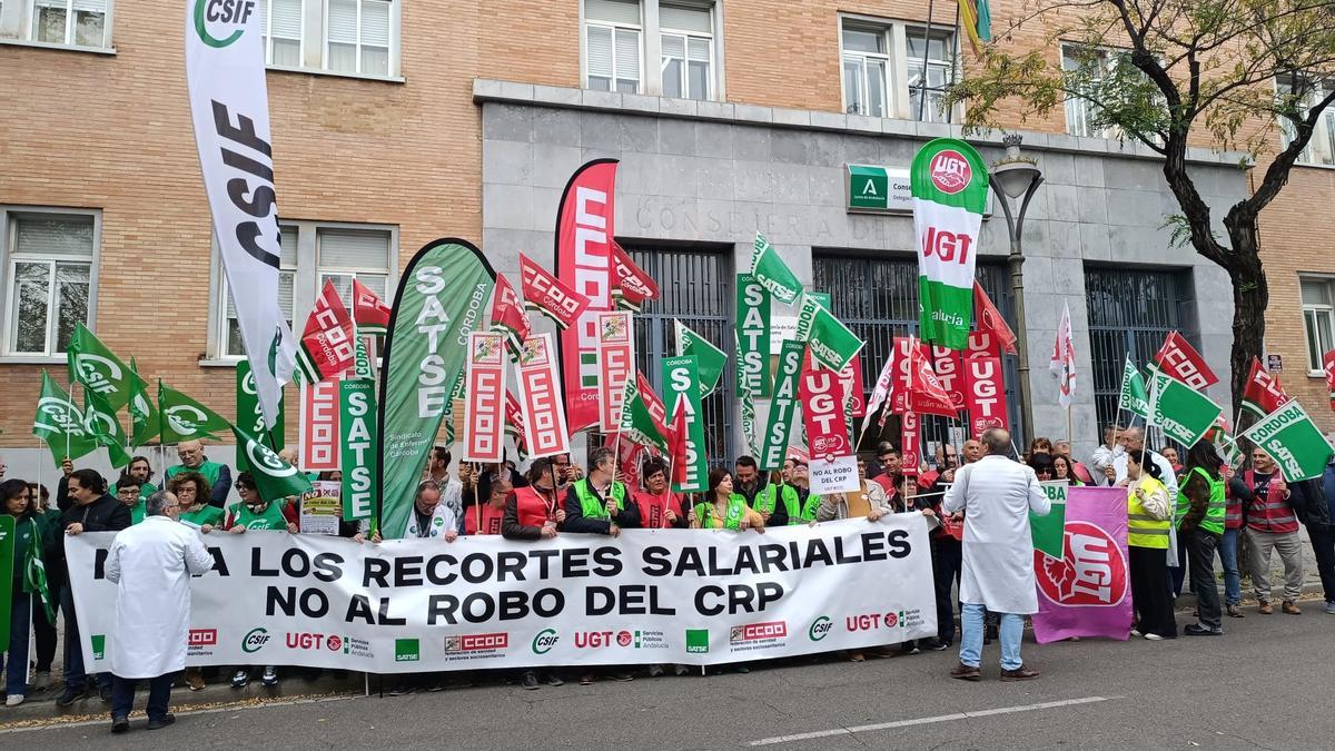 Imágenes de la protesta de los sindicatos.