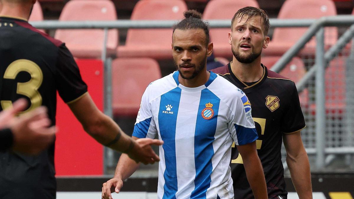 Braithwaite, en el partido de este sábado contra el Utrecht.