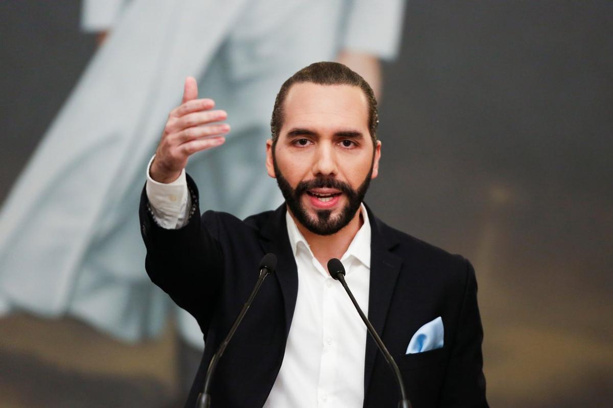 El Salvador President Nayib Bukele speaks during a news conference in San Salvador, El Salvador September 24, 2020. REUTERS/Jose Cabezas