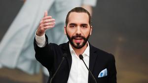 El Salvador President Nayib Bukele speaks during a news conference in San Salvador, El Salvador September 24, 2020. REUTERS/Jose Cabezas