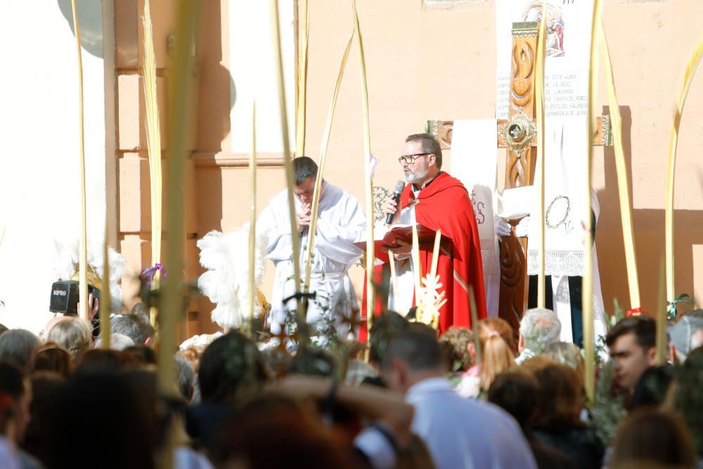 Procesión de las Palmas en la parroquia de Ntra. Sra. de los Ángeles