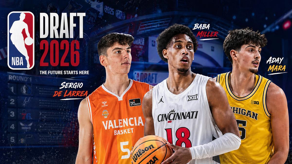 ¿En qué puesto del draft NBA saldrán Aday Mara, Sergio de Larrea y Baba Miller?
