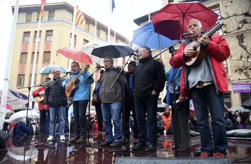 Manifestación contra el ICA en Zaragoza