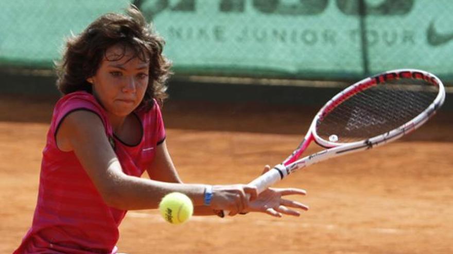 Paula Arias, vencedora en la categoría alevín femenina en 2012.