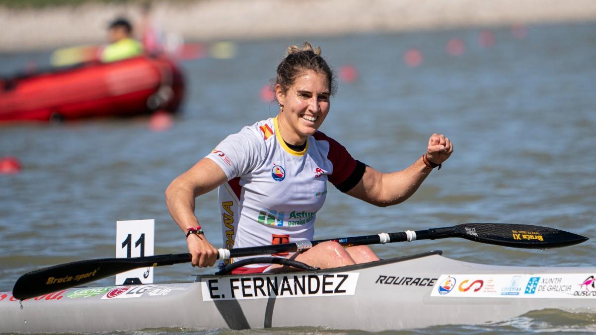Estafanía Fernández, integrante del equipo español de piragüismo