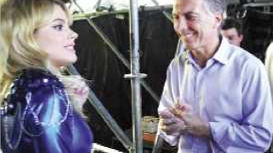 La cantant Violetta i Mauricio Macri, divendres, a Buenos Aires