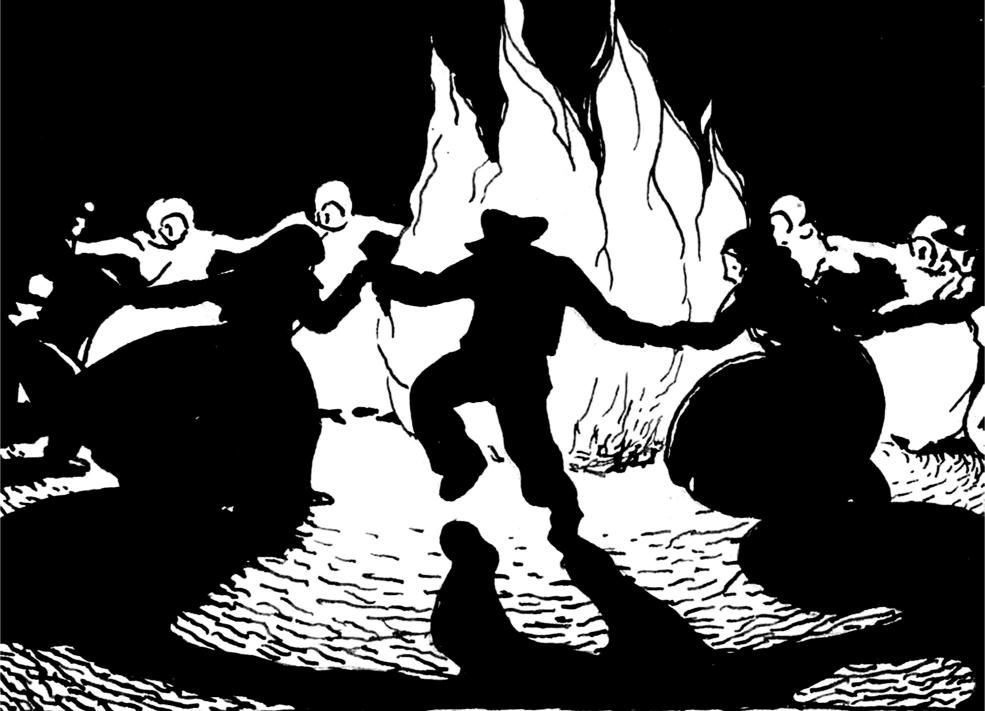 Debuxo de Castelao para a revista «Nós» (1920).