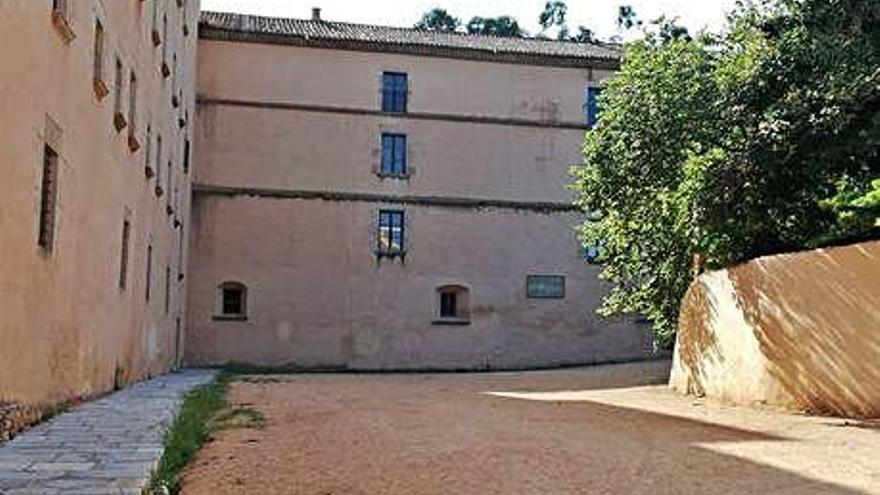 Pla general del monestir de Sant Feliu de Guíxols.