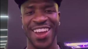 Captura de pantalla del nuevo rostro de Vinicius Jr en un vídeo publicado por una cuenta de fans en X.