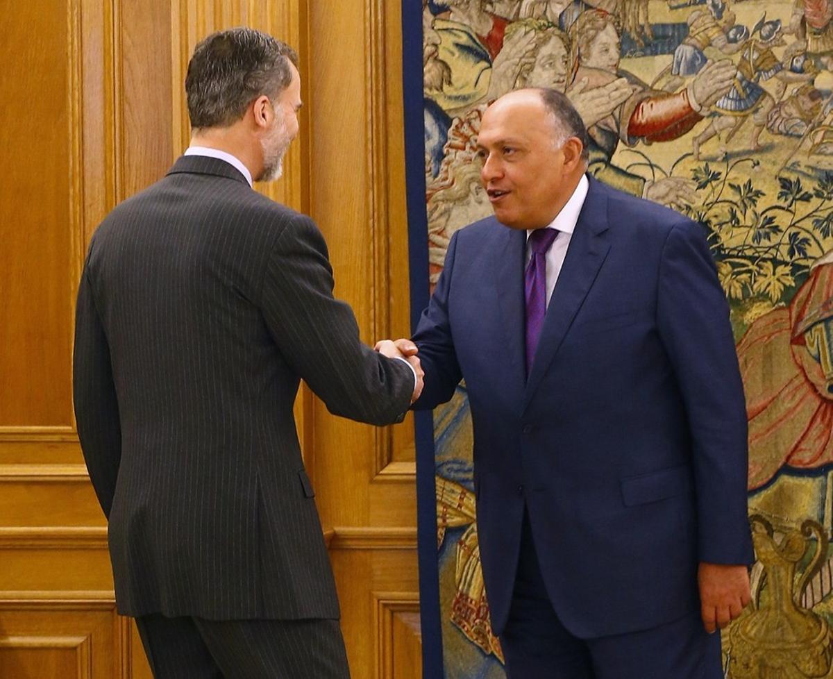 El rey Felipe VI y el ministro