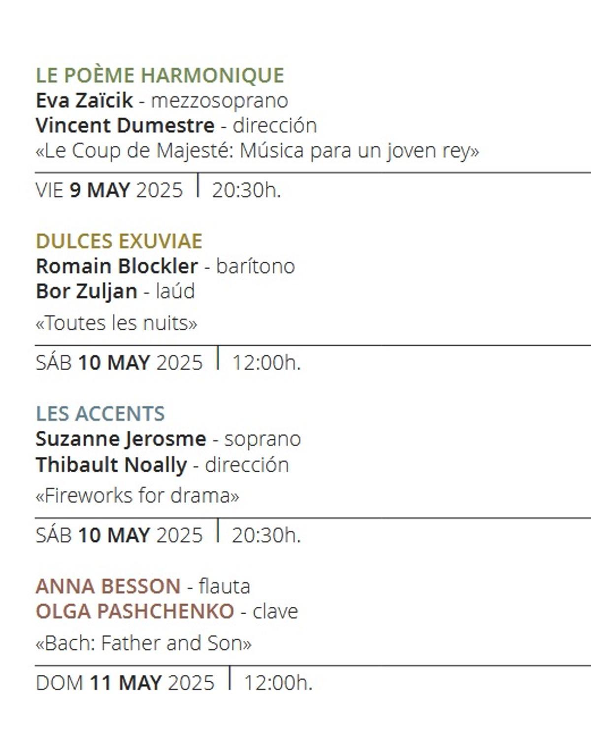 programa de "Músicas Cercadas"