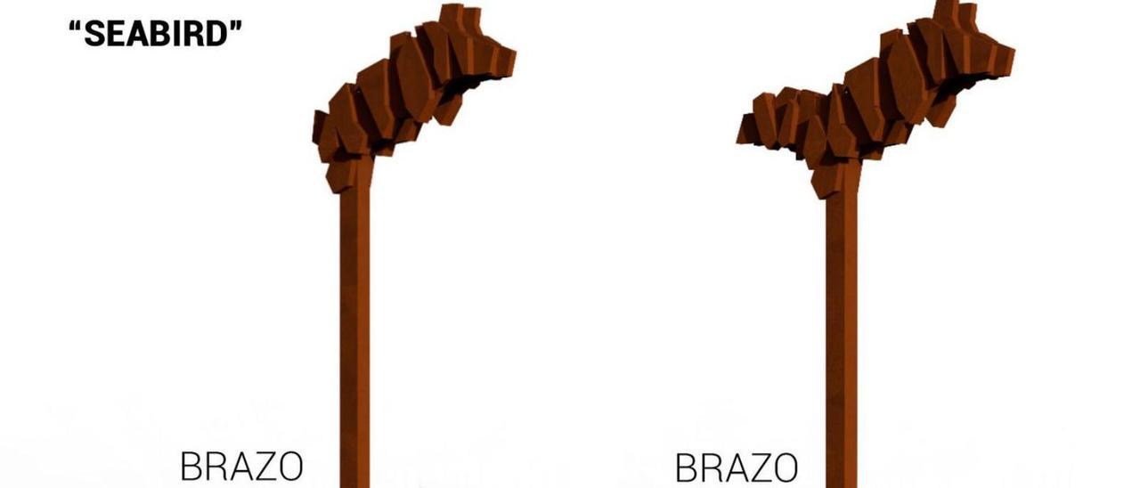 Representación gráfica de las nuevas farolas diseñadas por Elías Cochón. |  FdV