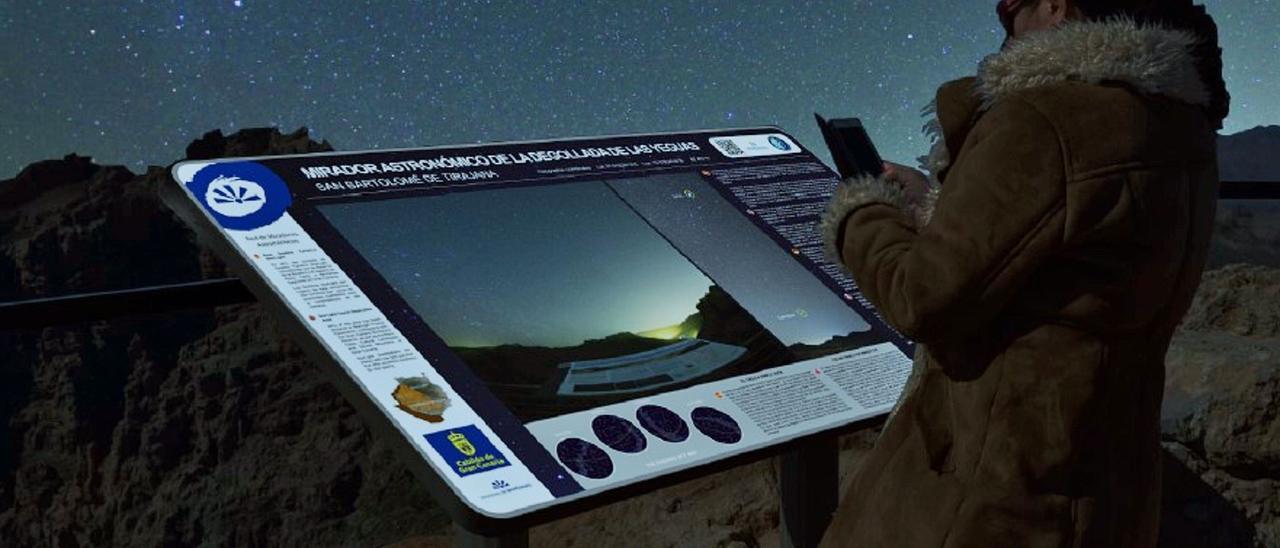 Los nuevos miradores astronómicos contarán con paneles informativos.