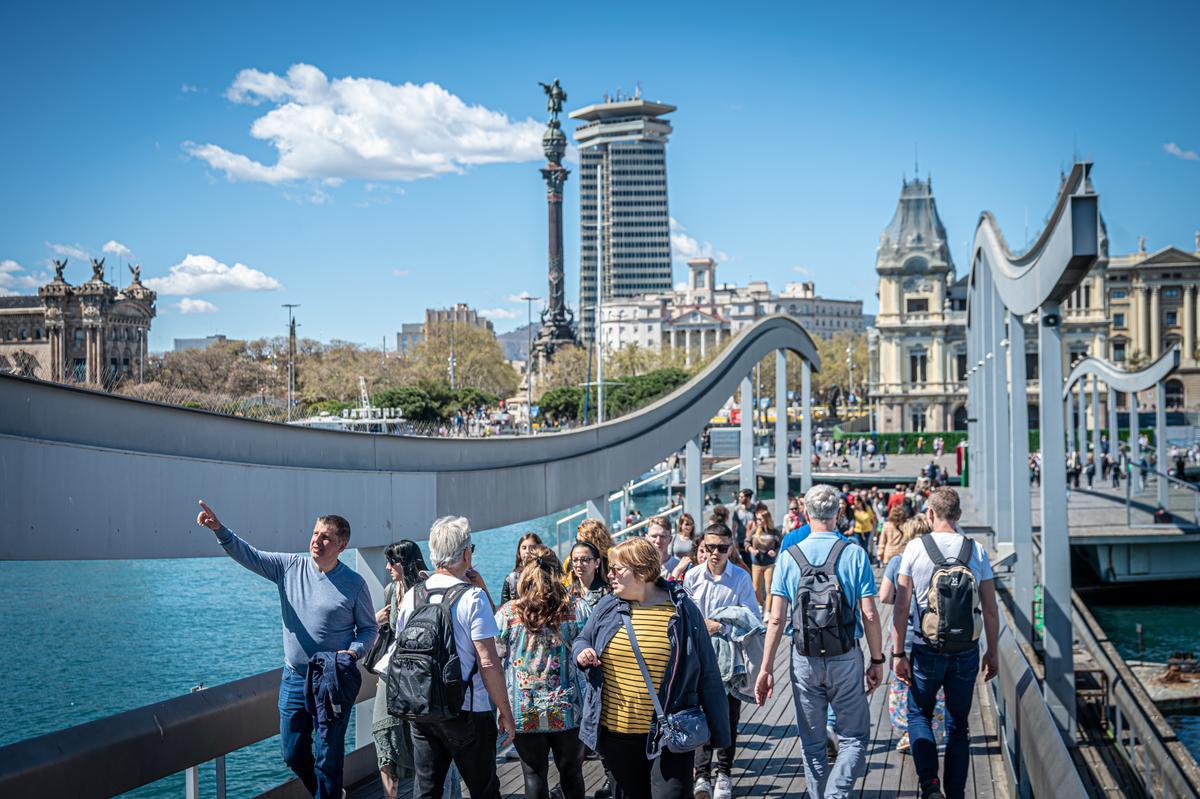 Turistas en Barcelona