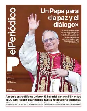 La portada de EL PERIÓDICO del 9 de mayo de 2025