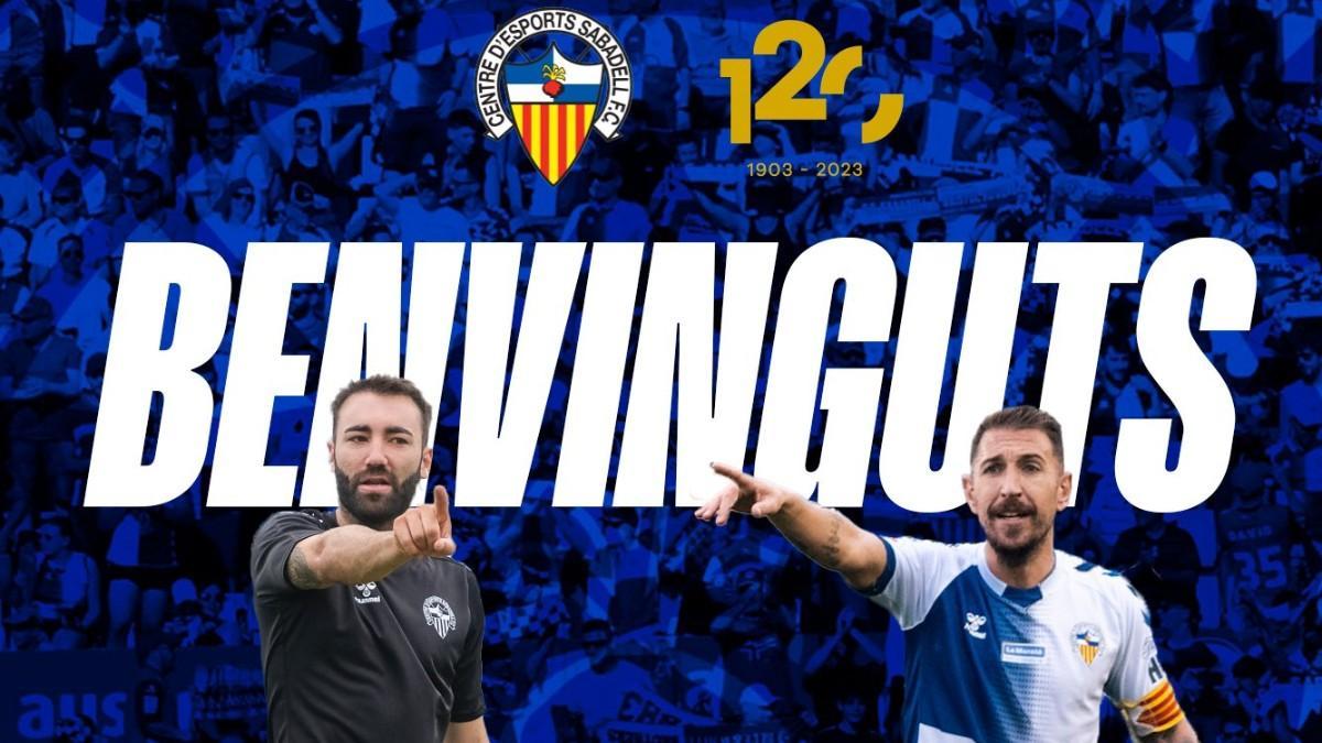 Gerard Bofill y Ángel Martínez llegan al banquillo del Sabadell