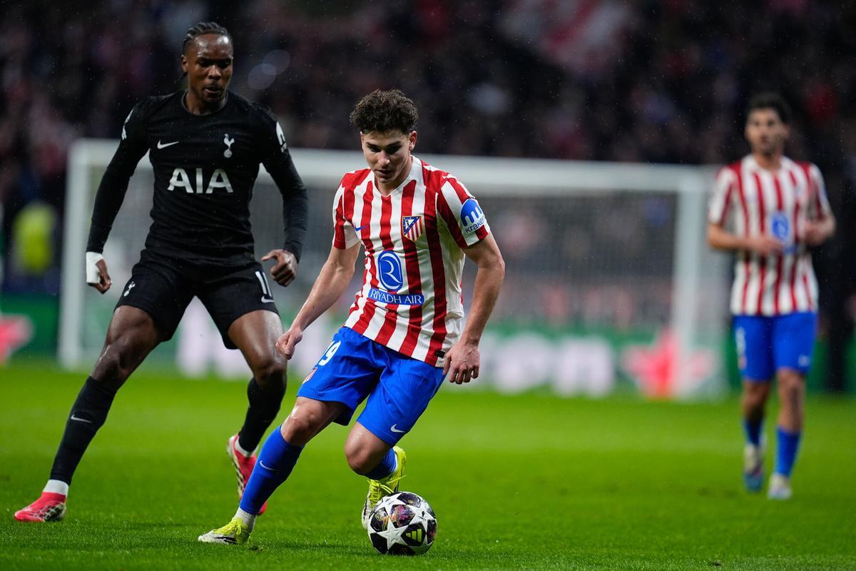 El Atlético de Madrid vence en la ida de los octavos de final de la Champions.