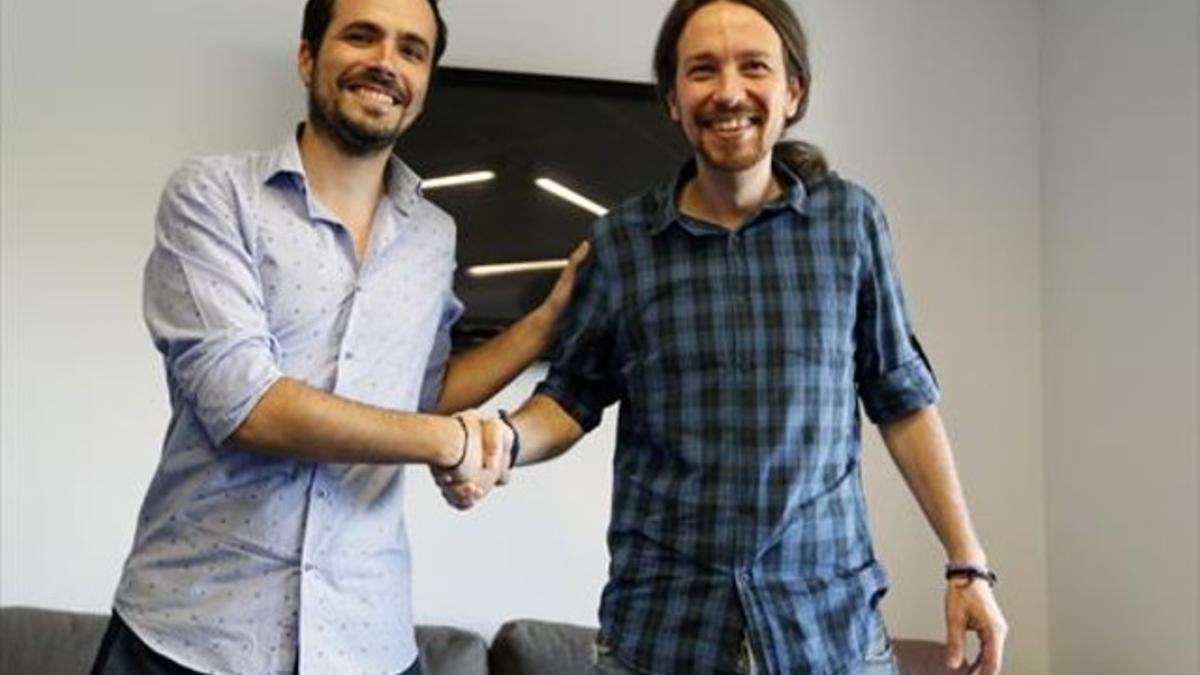 La nueva izquierda 8Garzón e Iglesias, el pasado junio, en Madrid.