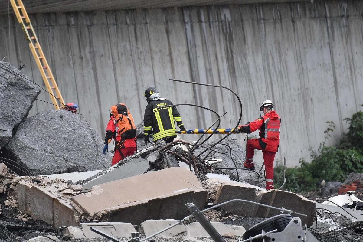 La tragedia de Génova en imágenes