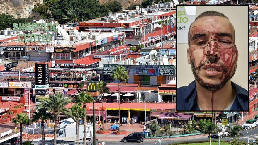 Siete hombres dan una paliza a un empresario en un centro comercial de Canarias para robarle