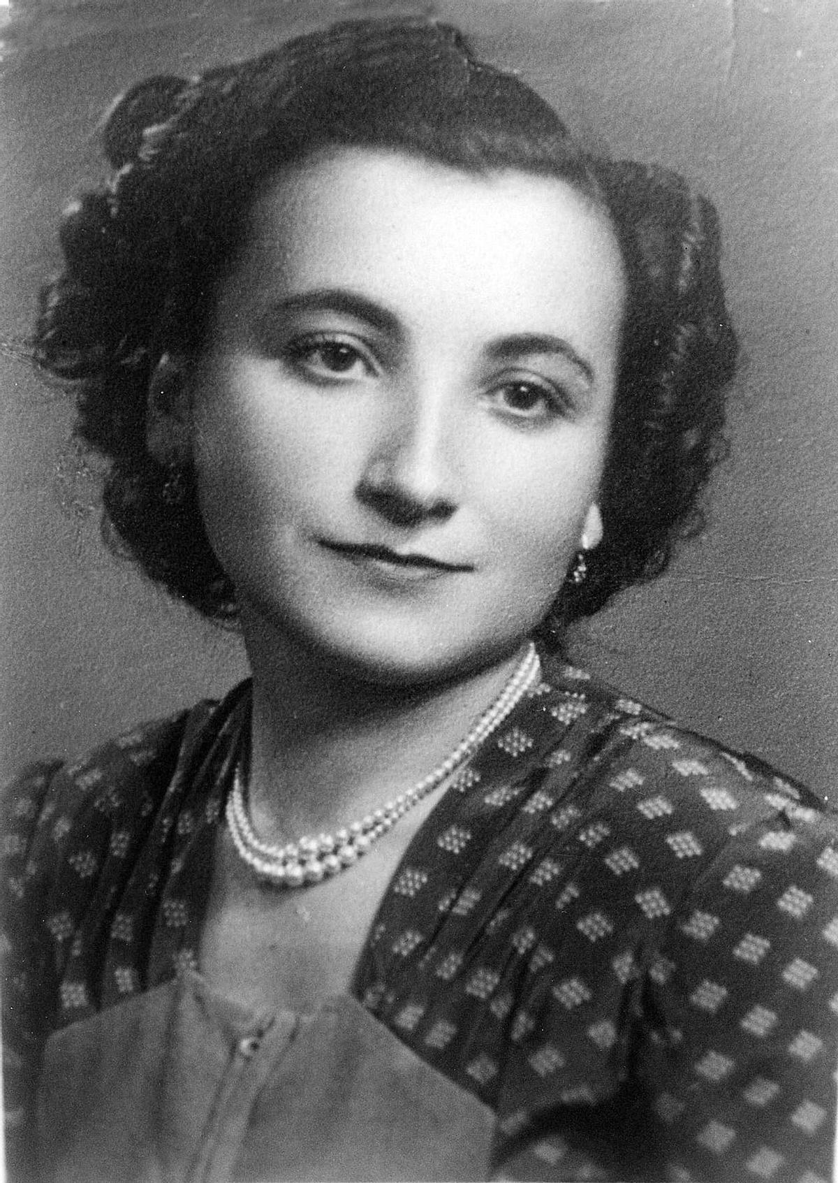 Maruja Martínez en una foto de joven.