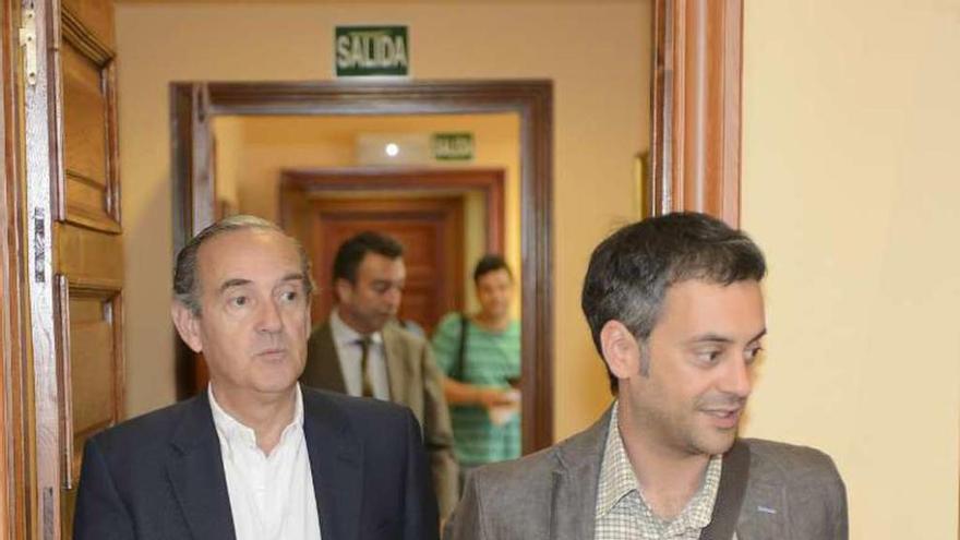 Enrique Losada y Xulio Ferreiro en una cita institucional en verano.