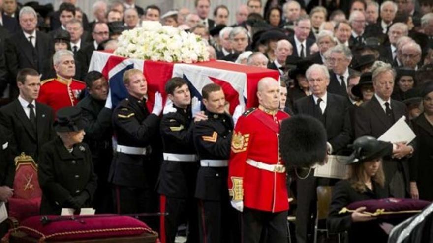 Londres rinde tributo a Margaret Thatcher con honores militares