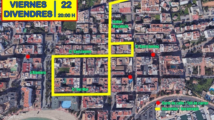 Dispositivos especiales para regular el tráfico y limitar temporalmente el estacionamiento durante la Semana Santa