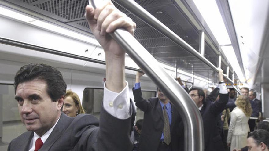 Jaume Matas, en el Metro de Palma