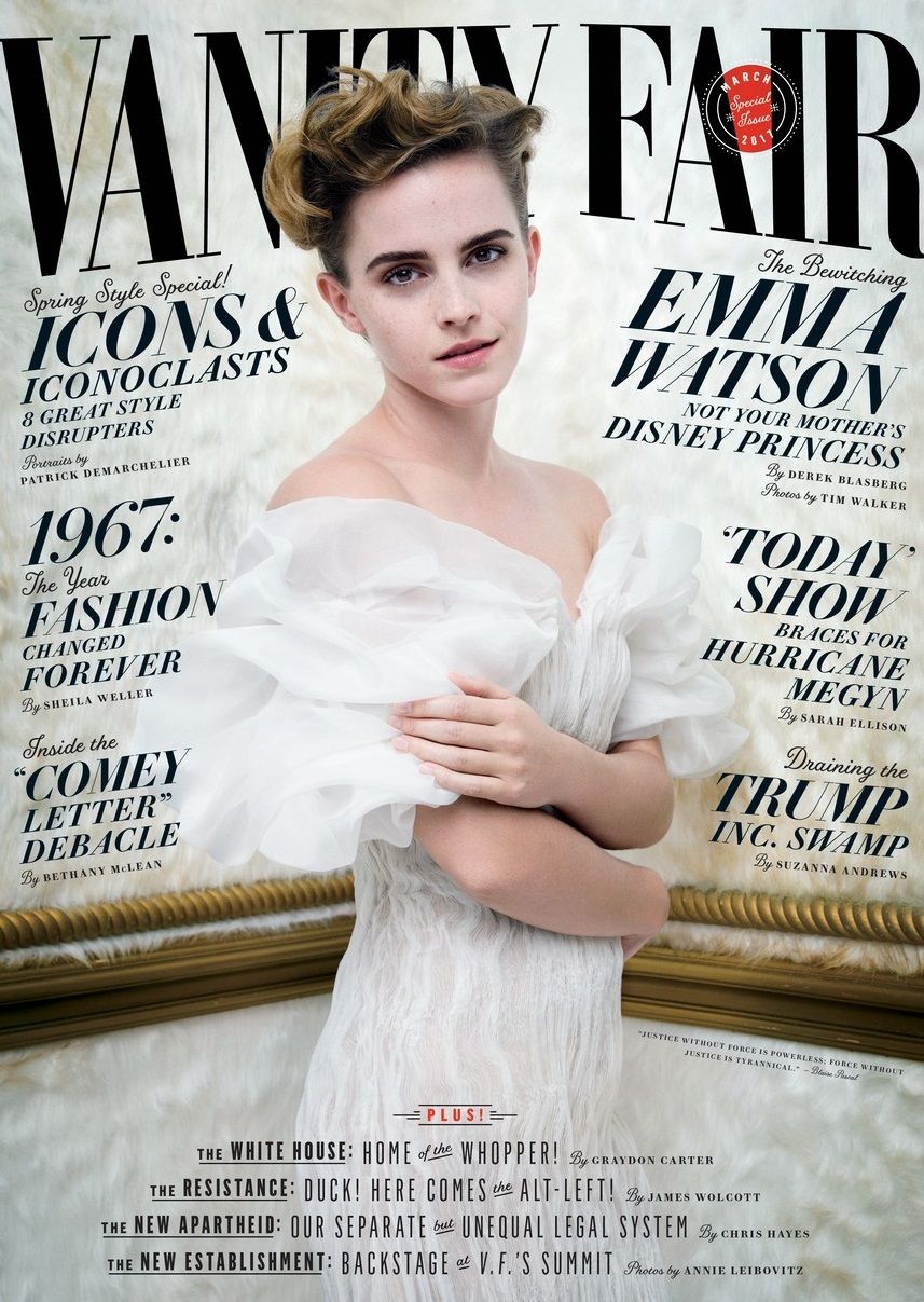 Emma Watson en la portada de la revista Vanity Fair