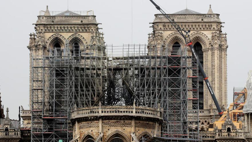 La Catedral de Notre Dame després de l&#039;incendi