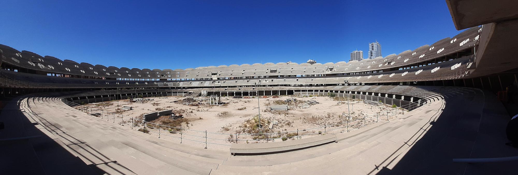 Las entrañas del Nou Mestalla a día de hoy