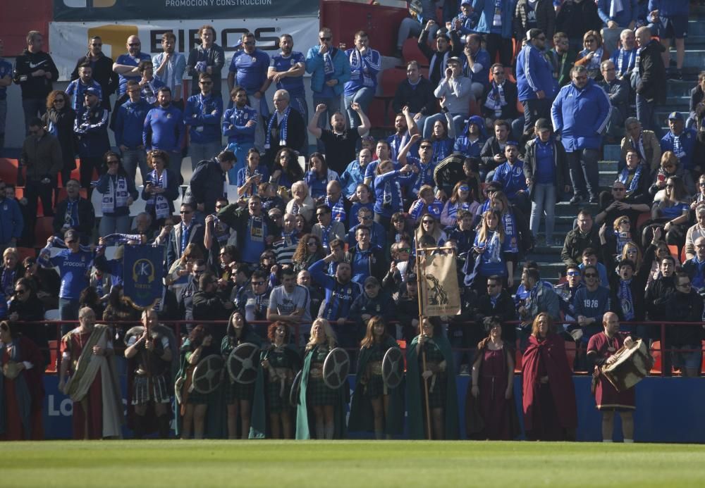 El partido del Oviedo en Lugo, en imágenes