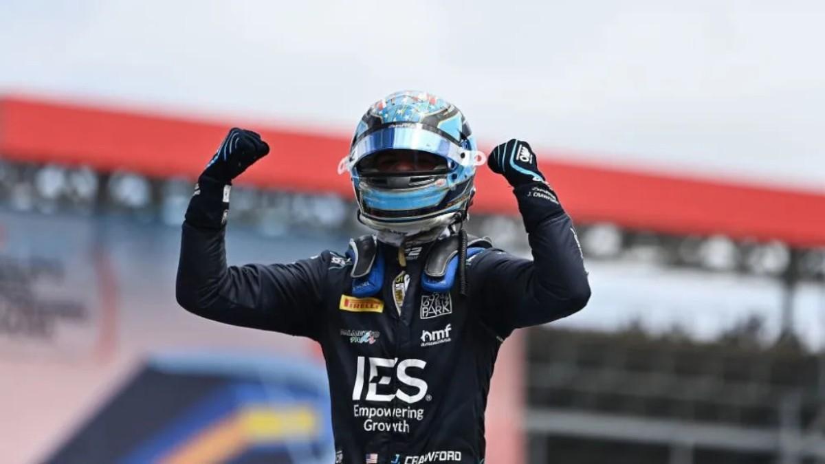 Jak Crawford, vencedor de la carrera de Formula 2 en el Circuit de Barcelona-Catalunya