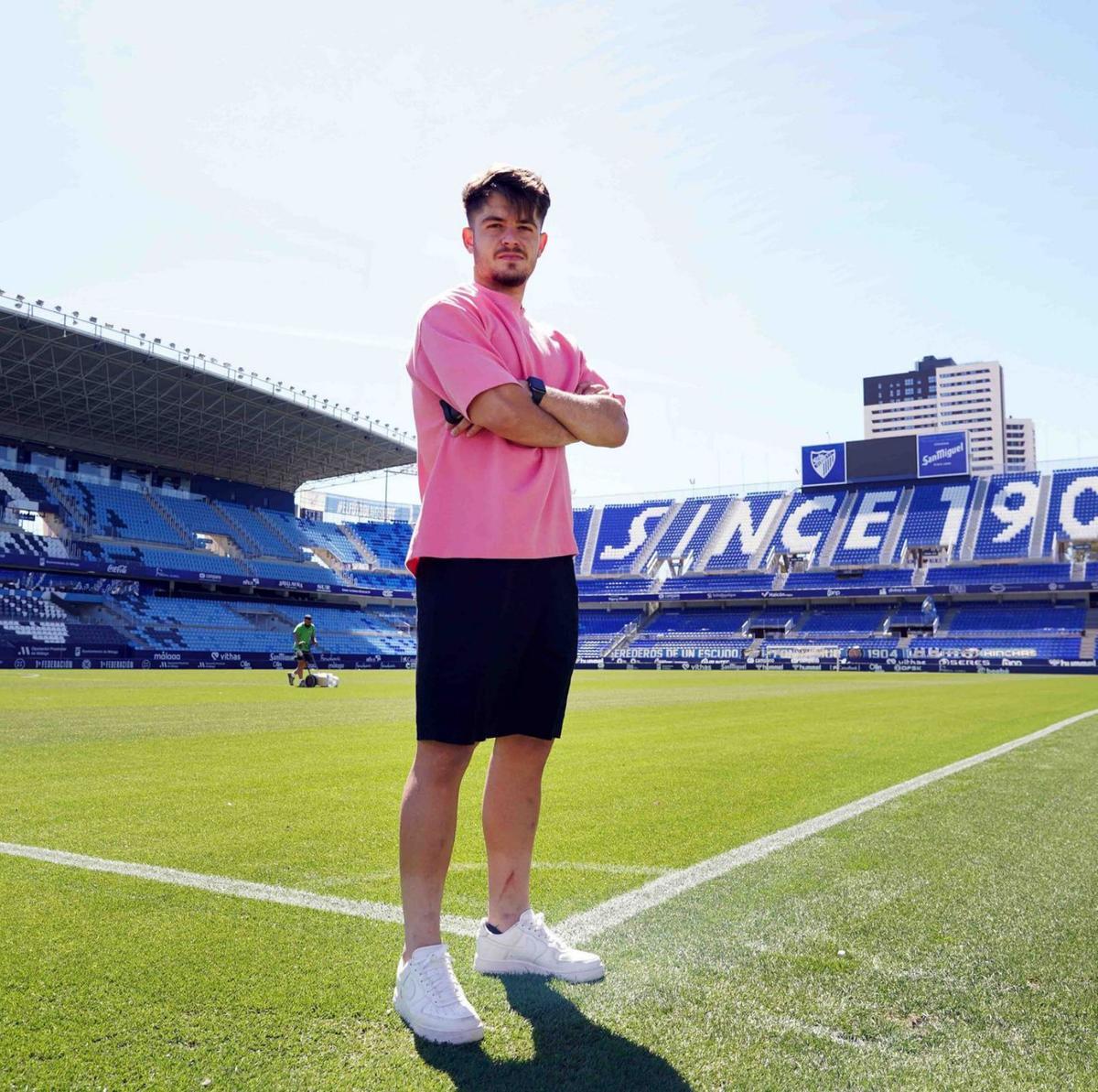 Dani Lorenzo se ha convertido en uno de los grandes pilares del Málaga CF. | ÁLEX ZEA